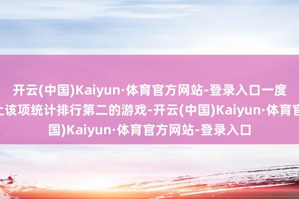 开云(中国)Kaiyun·体育官方网站-登录入口一度成为Steam历史上该项统计排行第二的游戏-开云(中国)Kaiyun·体育官方网站-登录入口