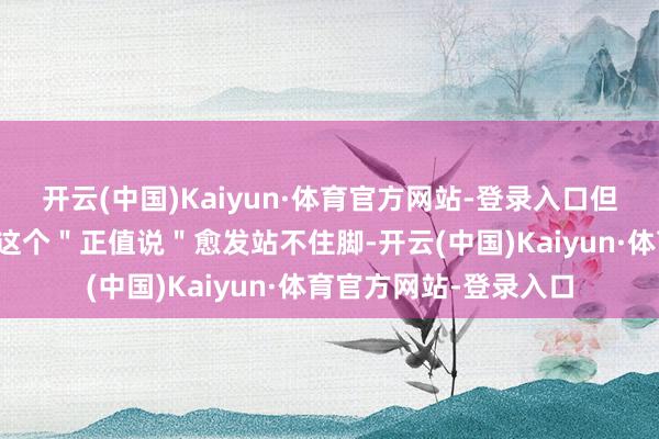 开云(中国)Kaiyun·体育官方网站-登录入口但随后的各类细节却让这个＂正值说＂愈发站不住脚-开云(中国)Kaiyun·体育官方网站-登录入口