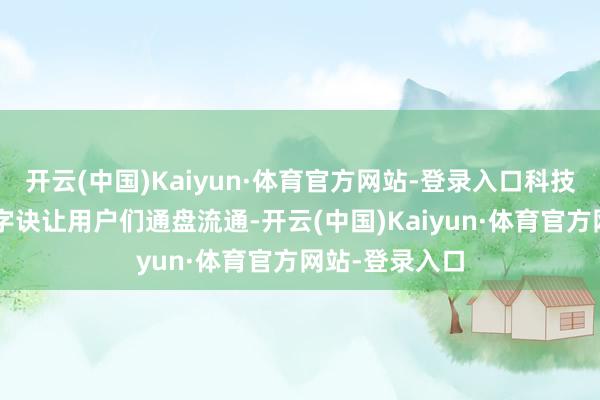开云(中国)Kaiyun·体育官方网站-登录入口科技新助力“快”字诀让用户们通盘流通-开云(中国)Kaiyun·体育官方网站-登录入口