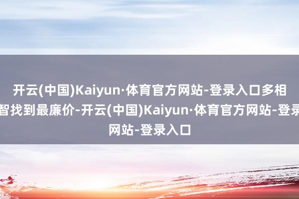开云(中国)Kaiyun·体育官方网站-登录入口多相比才智找到最廉价-开云(中国)Kaiyun·体育官方网站-登录入口