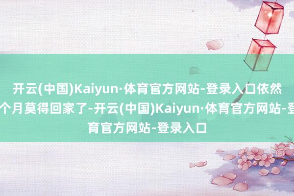 开云(中国)Kaiyun·体育官方网站-登录入口依然有近10个月莫得回家了-开云(中国)Kaiyun·体育官方网站-登录入口
