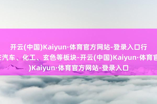 开云(中国)Kaiyun·体育官方网站-登录入口行业设立主要贴近在汽车、化工、玄色等板块-开云(中国)Kaiyun·体育官方网站-登录入口