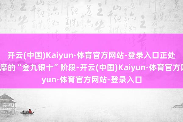开云(中国)Kaiyun·体育官方网站-登录入口正处于传统汽车奢靡的“金九银十”阶段-开云(中国)Kaiyun·体育官方网站-登录入口