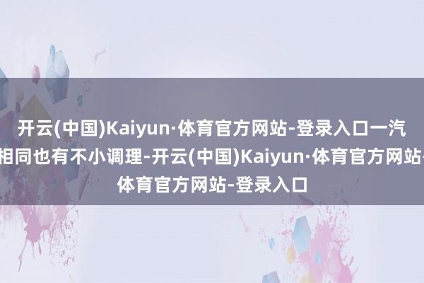 开云(中国)Kaiyun·体育官方网站-登录入口一汽自如板块相同也有不小调理-开云(中国)Kaiyun·体育官方网站-登录入口
