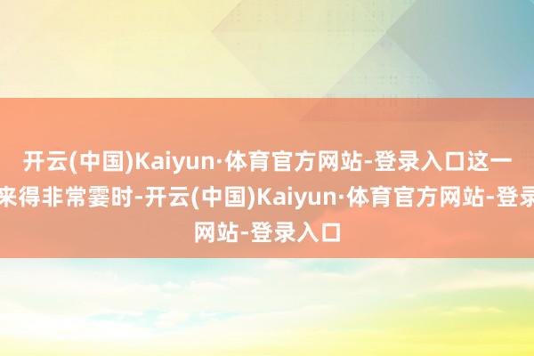 开云(中国)Kaiyun·体育官方网站-登录入口这一决定来得非常霎时-开云(中国)Kaiyun·体育官方网站-登录入口