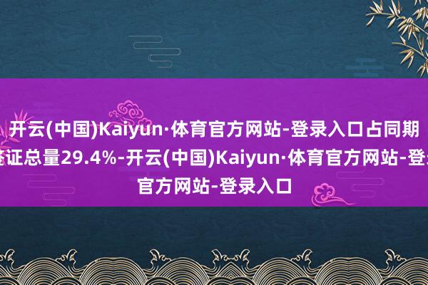 开云(中国)Kaiyun·体育官方网站-登录入口占同期出口签证总量29.4%-开云(中国)Kaiyun·体育官方网站-登录入口